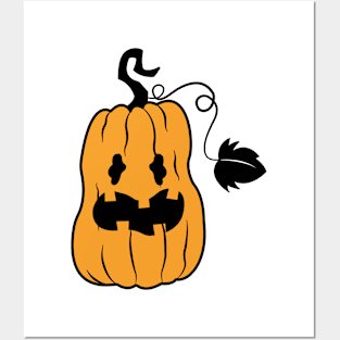 halloween pumpkin funny No.1 Posters and Art